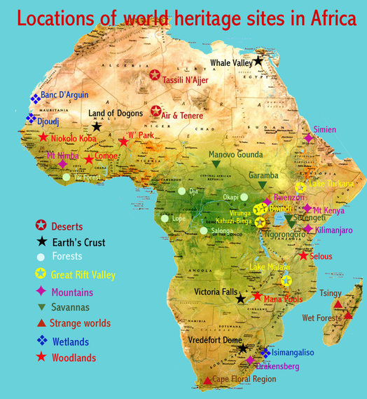 savanna africa map